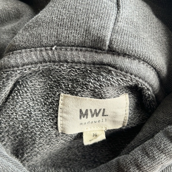 Madewell Oversized Gray Hoodie - Picture 5 of 7